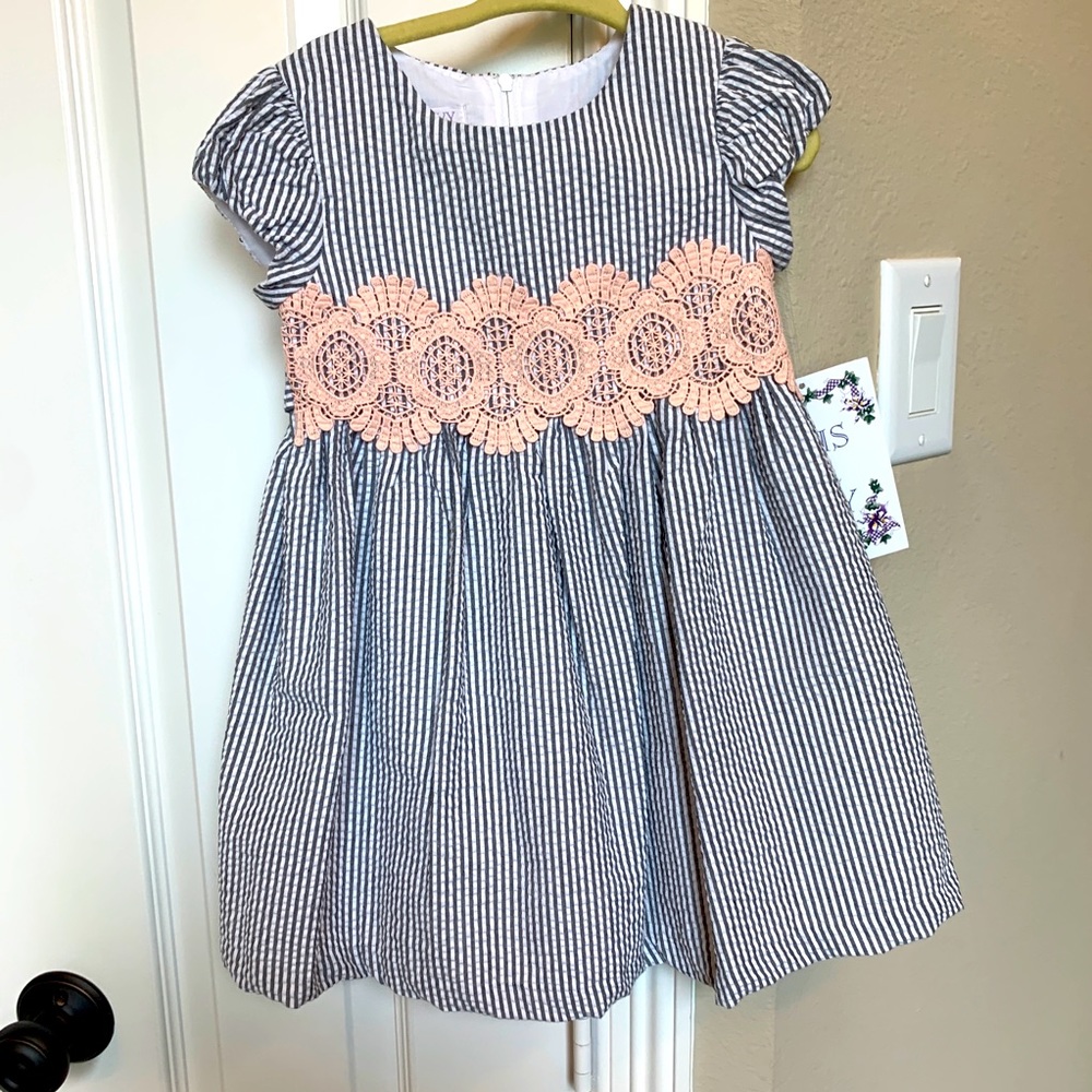 Iris & Ivy grey seersucker dress!